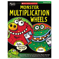 SCHOLASTIC INC. Monster Multiplication Wheels  Grades 2-4  64 Pages; UNIT OF MEASURE: EA