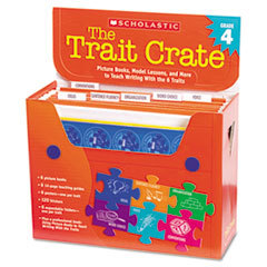 SCHOLASTIC INC. Trait Crate  Grade 4  Seven Books  Posters  Folders  Transparencies  Stickers; UNIT OF MEASURE: KT