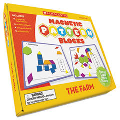 SCHOLASTIC INC. The Farm Magnetic Pattern Blocks  Grades K-5; UNIT OF MEASURE: EA