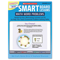 SCHOLASTIC INC. Smart Board Lessons With Cd  Math  Grades 3-6  48 Pages; UNIT OF MEASURE: EA