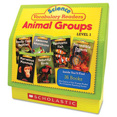 SCHOLASTIC INC. Science Vocabulary Readers: Animal Groups  26 Books/16 Pages And Teaching Guide; UNIT OF MEASURE: EA