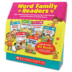 SCHOLASTIC INC. Word Family Readers Set  80 Books/16 Pages And Teaching Guide  Grades K-2; UNIT OF MEASURE: EA