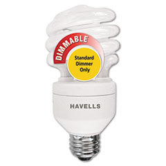 HAVELLS Compact Fluorescent Mini Lynx Spiral Light Bulb  20 Watts; UNIT OF MEASURE: EA