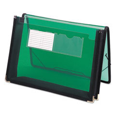 SMEAD MANUFACTURING CO. 2 1/4 Inch Accordion Expansion Wallet  Poly  Letter  Translucent Green; UNIT OF MEASURE: EA