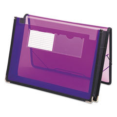 SMEAD MANUFACTURING CO. 2 1/4 Inch Accordion Expansion Wallet  Poly  Letter  Translucent Purple; UNIT OF MEASURE: EA