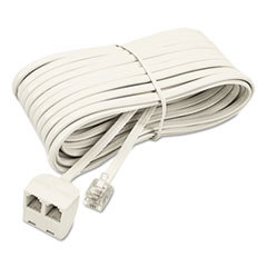 SOFTALK LLC Telephone Extension Cord  Plug/dual Jack  25 Ft.  Almond; UNIT OF MEASURE: EA