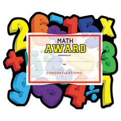 SOUTHWORTH CO. Motivations Numbers inmathin Certificate Award Kit And Holder  8.5 X 5.5  10/pk; UNIT OF MEASURE: PG