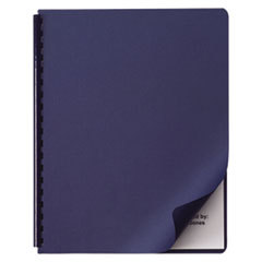SWINGLINE Linen Textured Binding System Covers  11-1/4 X 8-3/4  Navy  200/box; UNIT OF MEASURE: BX