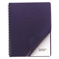 SWINGLINE Leather Look Binding System Covers  11-1/4 X 8-3/4  Navy  200 Sets/box; UNIT OF MEASURE: BX