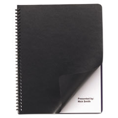 SWINGLINE Leather Look Binding System Covers  11-1/4 X 8-3/4  Black  200 Sets/box; UNIT OF MEASURE: BX