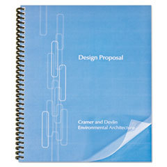 SWINGLINE Proclick Pre-Punched Presentation Covers  11 X 8-1/2  Clear  25/pack; UNIT OF MEASURE: PG