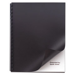SWINGLINE Opaque Plastic Presentation Binding System Covers  11 X 8-1/2  Black  50/pack; UNIT OF MEASURE: PG