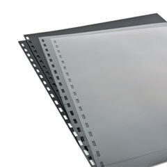 SWINGLINE Zipbind Prepunched Cover Set  8-1/2 X 11  Clear/black; 10 Sets/pack; UNIT OF MEASURE: PG