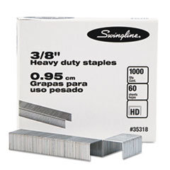 ACCO BRANDS  INC. S.f. 13 Heavy-Duty 3/8 Inch Leg Length Staples  60-Sheet Capacity  1 000/box; UNIT OF MEASURE: BX