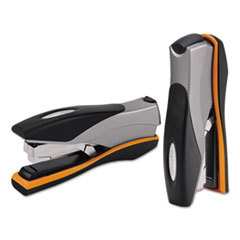 ACCO BRANDS  INC. Optima Desktop Staplers  Full Strip  40-Sheet Capacity  Silver/black/orange; UNIT OF MEASURE: EA