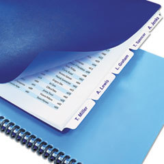 SWINGLINE Customizable Index Tabs For Binding Systems  5-Tab  Letter  White; UNIT OF MEASURE: PG
