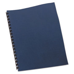 SWINGLINE Linen Textured Binding System Covers  11 X 8-1/2  Navy  200/box; UNIT OF MEASURE: BX