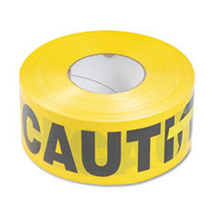 TATCO Caution Barricade Safety Tape  Yellow  3w X 1000ft Roll; UNIT OF MEASURE: EA
