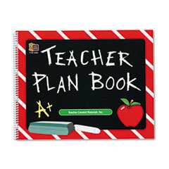 TEACHER CREATED RESOURCES Plan Book  Spiral-Bound  9-1/2 X 12  96 Pages; UNIT OF MEASURE: EA