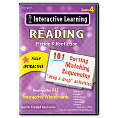 TEACHER CREATED RESOURCES Interactive Learning Software: Reading Fiction And Nonfiction  Grade 4; UNIT OF MEASURE: EA