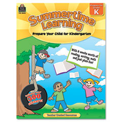 TEACHER CREATED RESOURCES Summertime Learning  Reading  Writing  Math  Grade K  112 Pages; UNIT OF MEASURE: EA