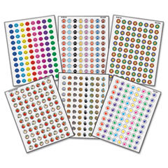 TEACHER CREATED RESOURCES Mini Stickers Variety Pack  Six Assorted Designs/colors  3 168/pack; UNIT OF MEASURE: PG