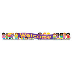 TREND ENTERPRISES  INC. Quotable Expressions Wall Banners  Welcome Kids  10 Ft; UNIT OF MEASURE: PG