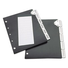 TARIFOLD  INC. Index Divider Set For Catalog Rack  5-Tab Set  Black; UNIT OF MEASURE: SE