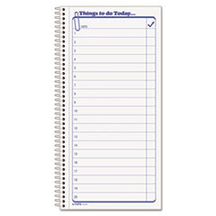 TOPS BUSINESS FORMS Things To Do Spiral Daily Agenda Book  5 1/2 X 11  Two-Part Carbonless  50/pad; UNIT OF MEASURE: PD