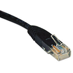 TRIPPLITE N002-010-Bk 10ft Cat5e 350mhz Molded Cable Rj45 M/m Black  10'; UNIT OF MEASURE: EA