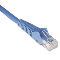 TRIPPLITE N201-001-Bl 1ft Cat6 Gigabit Snagless Molded Patch Cable Rj45 M/m Blue  1&#39;; UNIT OF MEASURE: EA