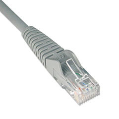 TRIPPLITE Cat6 Snagless Patch Cable  1 Ft.  Gray; UNIT OF MEASURE: EA