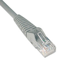 TRIPPLITE Cat6 Snagless Patch Cable  14 Ft.  Gray; UNIT OF MEASURE: EA