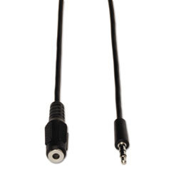 TRIPPLITE Audio Cables  6 Ft  Black  3.5 Mm Male; 3.5 Mm Female; UNIT OF MEASURE: EA