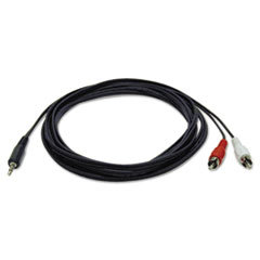 TRIPPLITE Audio Cables  6 Ft  Black  3.5 Mm Male; Two Rca Male; UNIT OF MEASURE: EA