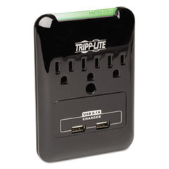 TRIPPLITE Sk30usb Surge Suppressor  3 Outlets/2 Usb  540 Joules  Black; UNIT OF MEASURE: EA