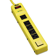 TRIPPLITE Safety Surge Suppressor  6 Outlets  6 Ft Cord  420 Joules  Yellow/black  Osha; UNIT OF MEASURE: EA