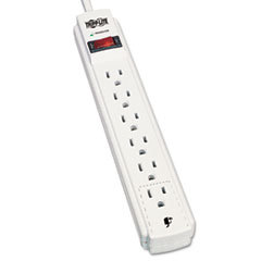 TRIPPLITE Tlp604 Surge Suppressor  6 Outlets  4 Ft Cord  790 Joules  Light Gray; UNIT OF MEASURE: EA