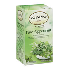 TWININGS NORTH AMERICA INC Tea Bags  Pure Peppermint  1.76 Oz  25/box; UNIT OF MEASURE: BX