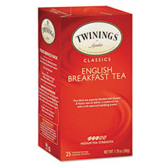 TWININGS NORTH AMERICA INC Tea Bags  English Breakfast  1.76 Oz  25/box; UNIT OF MEASURE: BX