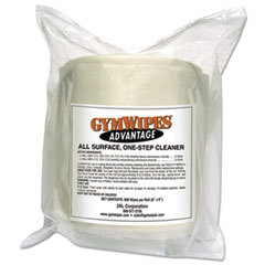 2XL CORPORATION  INC. Antibacterial Gym Wipes  7 X 8  White  Rainforest Scent  900/roll  4roll/carton; UNIT OF MEASURE: BX