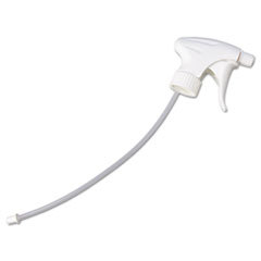 UNISAN Contour Series Trigger Sprayer  9 7/8in Tube  Fits 32oz Bottles  White  24/carton; UNIT OF MEASURE: BX
