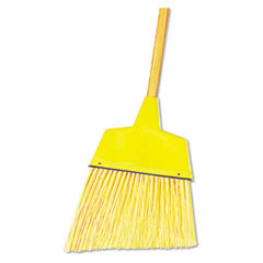 UNISAN Angler Broom  Plastic Bristles  42in Wood Handle  Yellow; UNIT OF MEASURE: EA