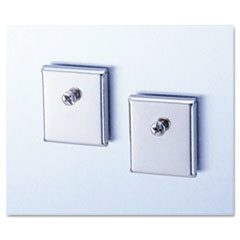 UNIVERSAL OFFICE PRODUCTS Cubicle Accessory Mounting Magnets  Silver  Set Of 2; UNIT OF MEASURE: PG