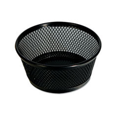 UNIVERSAL OFFICE PRODUCTS Jumbo Mesh Clip Dish  Black; UNIT OF MEASURE: EA