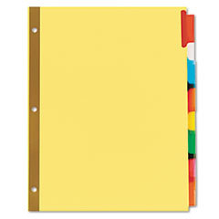 UNIVERSAL OFFICE PRODUCTS Extended Insert Indexes Assorted Color 8-Tab  Letter  Buff  6 Sets/box; UNIT OF MEASURE: PG