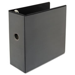 UNIVERSAL OFFICE PRODUCTS Comfort Grip Deluxe Plus D-Ring View Binder  5in Capacity  8-1/2 X 11  Black; UNIT OF MEASURE: EA