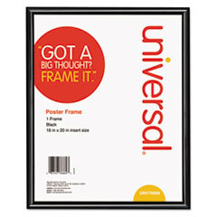 UNIVERSAL OFFICE PRODUCTS Glossy Black Poster Frame  16 X 20; UNIT OF MEASURE: EA