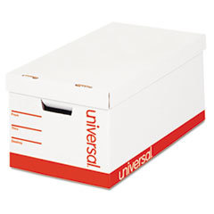 UNIVERSAL OFFICE PRODUCTS Economy Storage Box  Letter/legal Size  White  4/carton; UNIT OF MEASURE: BX