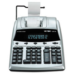 VICTOR TECHNOLOGIES 1240-3a Antimicrobial Printing Calculator  Black/red Print  4.5 Lines/sec; UNIT OF MEASURE: EA